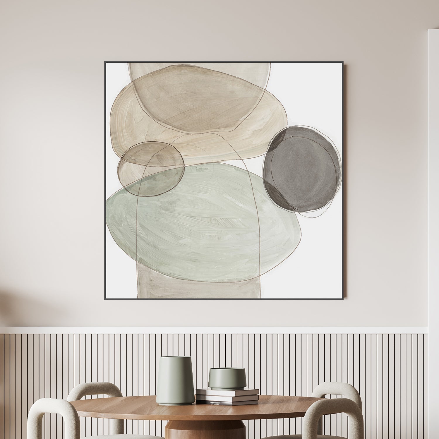wall-art-print-canvas-poster-framed-Pebble Stones, Style B , By Tom Reeves-2