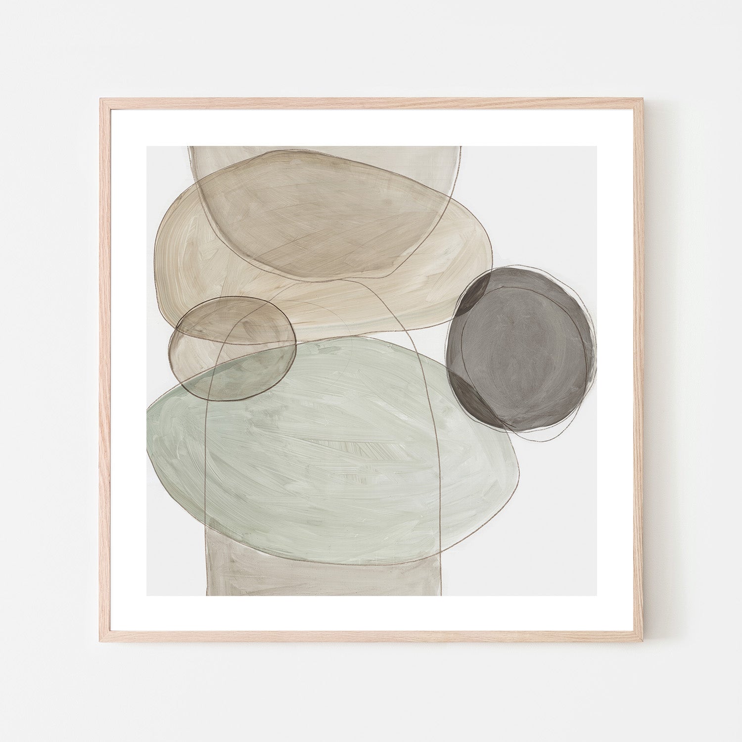 wall-art-print-canvas-poster-framed-Pebble Stones, Style B , By Tom Reeves-6