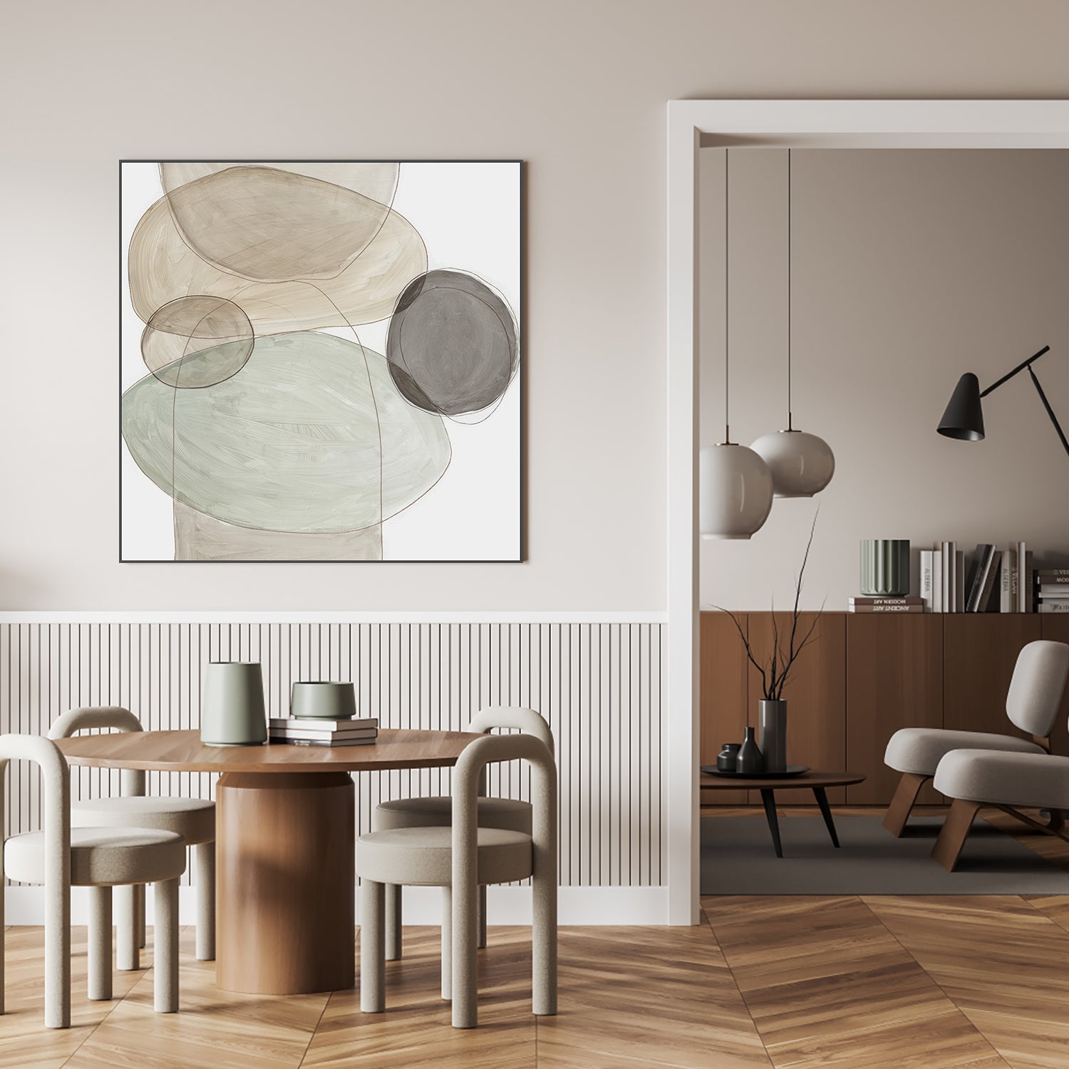 wall-art-print-canvas-poster-framed-Pebble Stones, Style B , By Tom Reeves-7