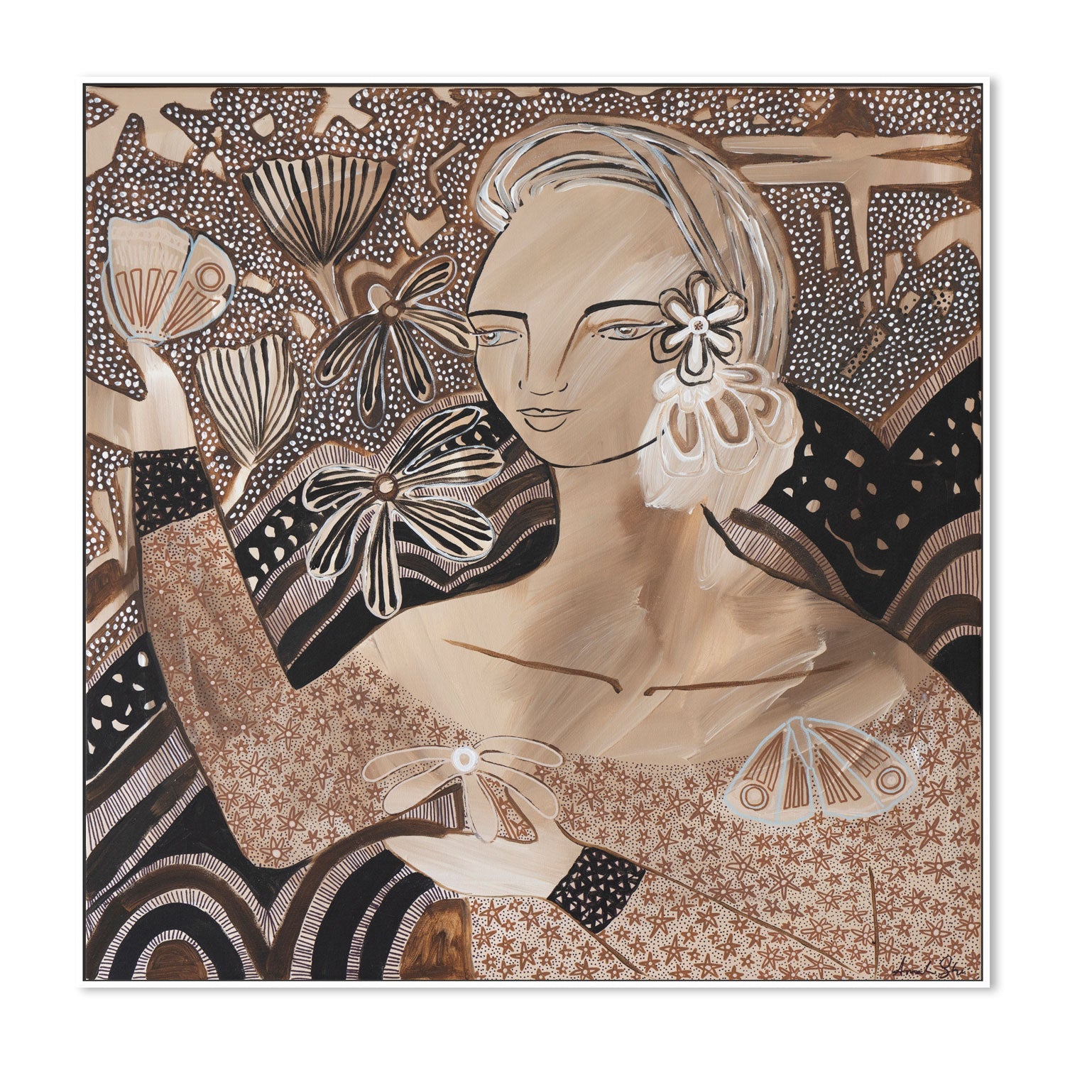 wall-art-print-canvas-poster-framed-Penelope, Obsidian , By Amanda Skye-5