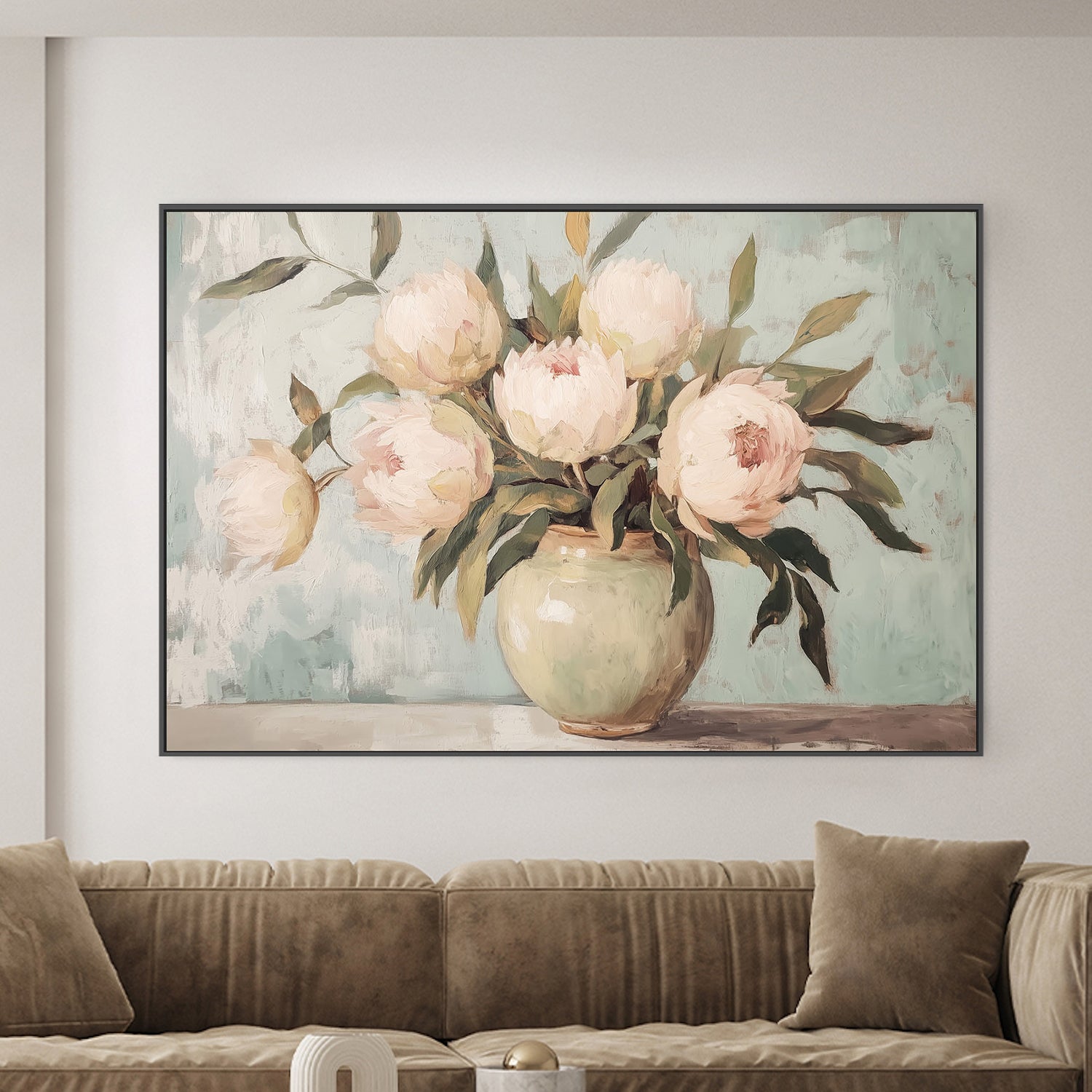 wall-art-print-canvas-poster-framed-Peonies Flower Still Life , By Melloi Art Prints-2