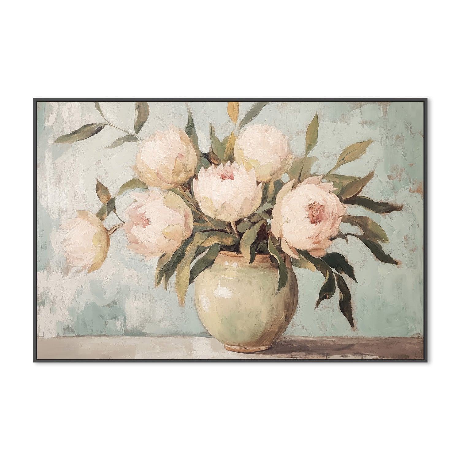 wall-art-print-canvas-poster-framed-Peonies Flower Still Life , By Melloi Art Prints-3