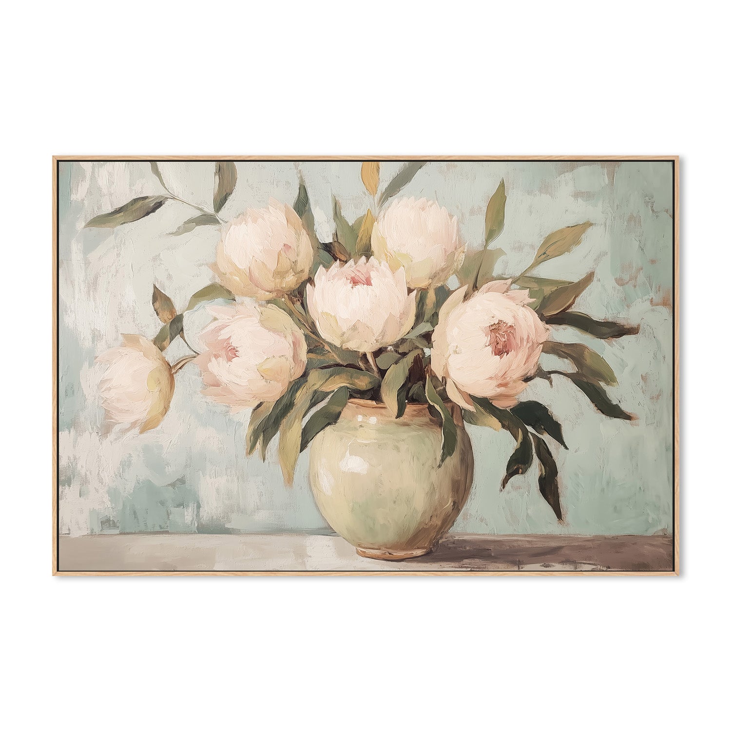 wall-art-print-canvas-poster-framed-Peonies Flower Still Life , By Melloi Art Prints-4