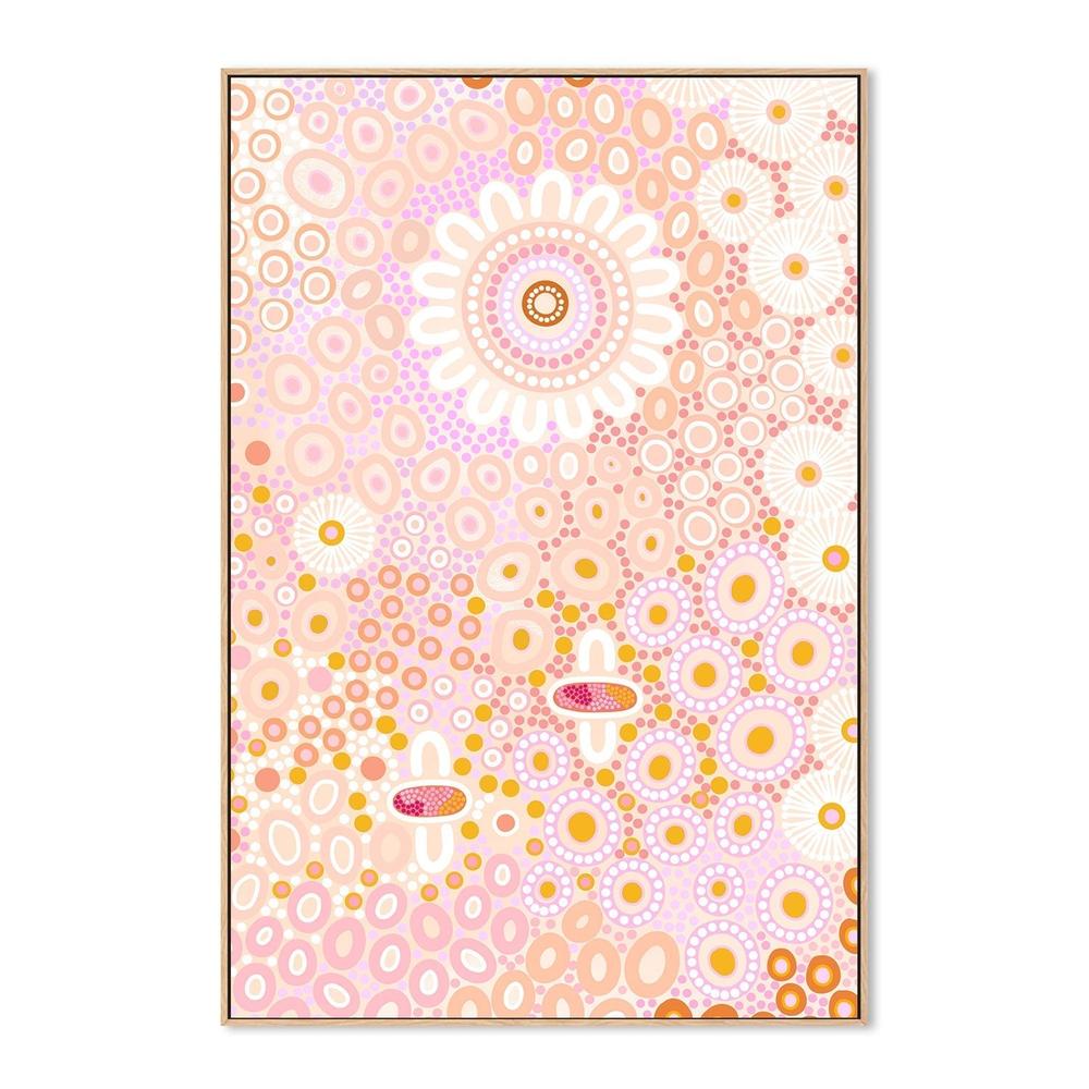 wall-art-print-canvas-poster-framed-People among the wildlfowers, Style D, Sitting by the coolamon-by-Sherri Cummins-Gioia Wall Art