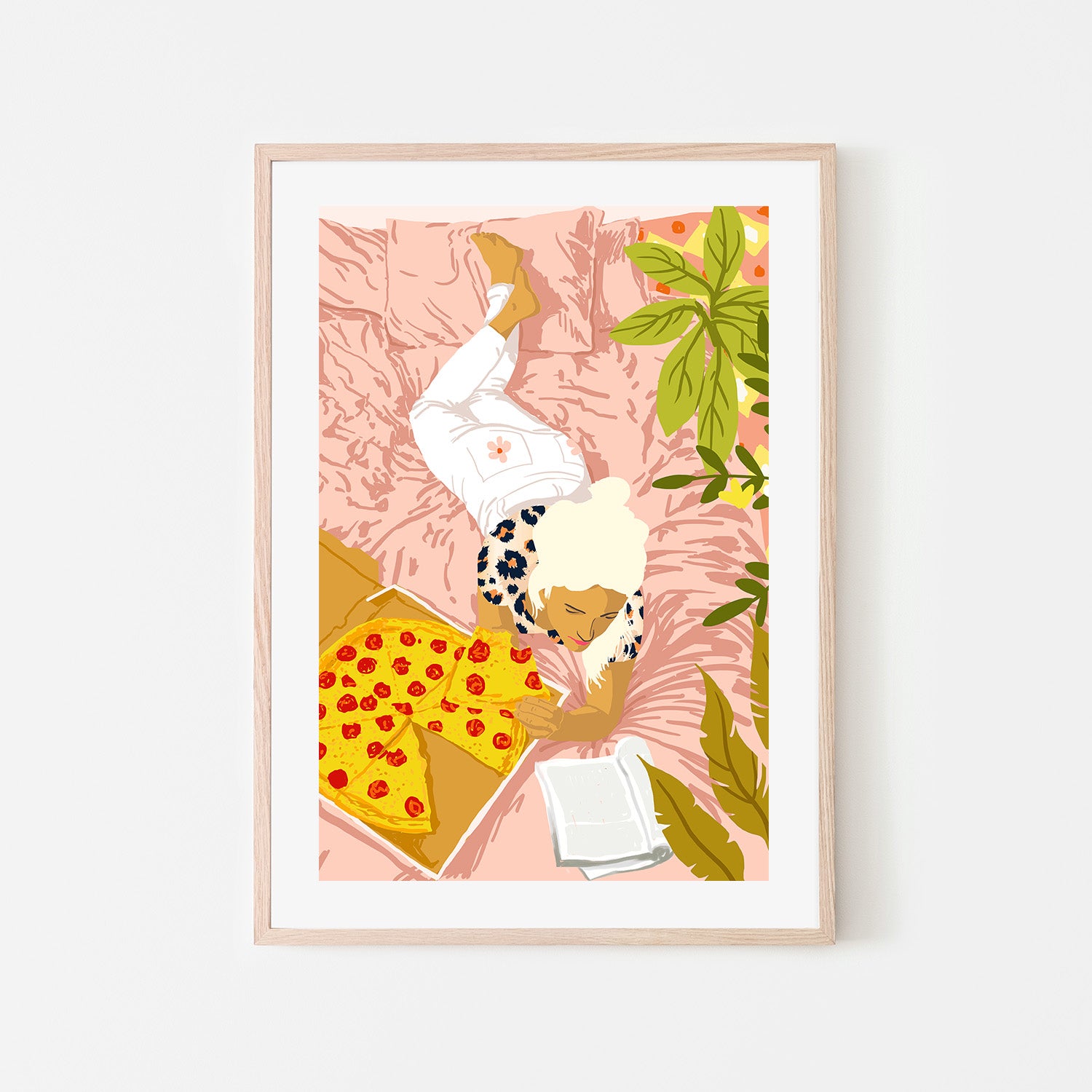 wall-art-print-canvas-poster-framed-Pepperoni Pizza-6