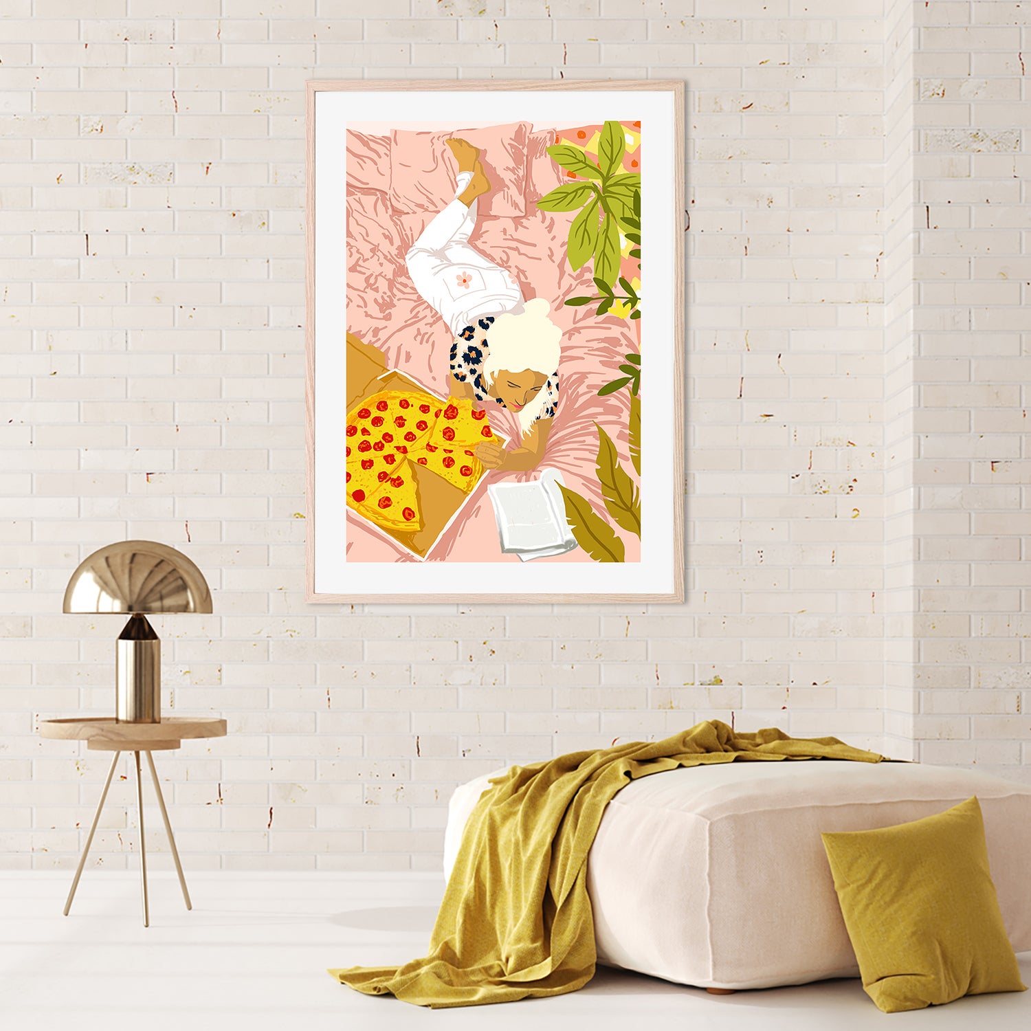 wall-art-print-canvas-poster-framed-Pepperoni Pizza-9