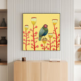 wall-art-print-canvas-poster-framed-Perched On A Plant-GIOIA-WALL-ART