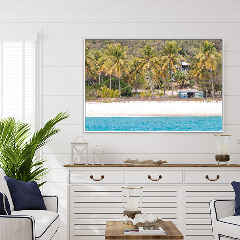 wall-art-print-canvas-poster-framed-Percy Palm, Middle Percy Island, Queensland , By Earth Sea & Me , By Earth Sea & Me-GIOIA-WALL-ART