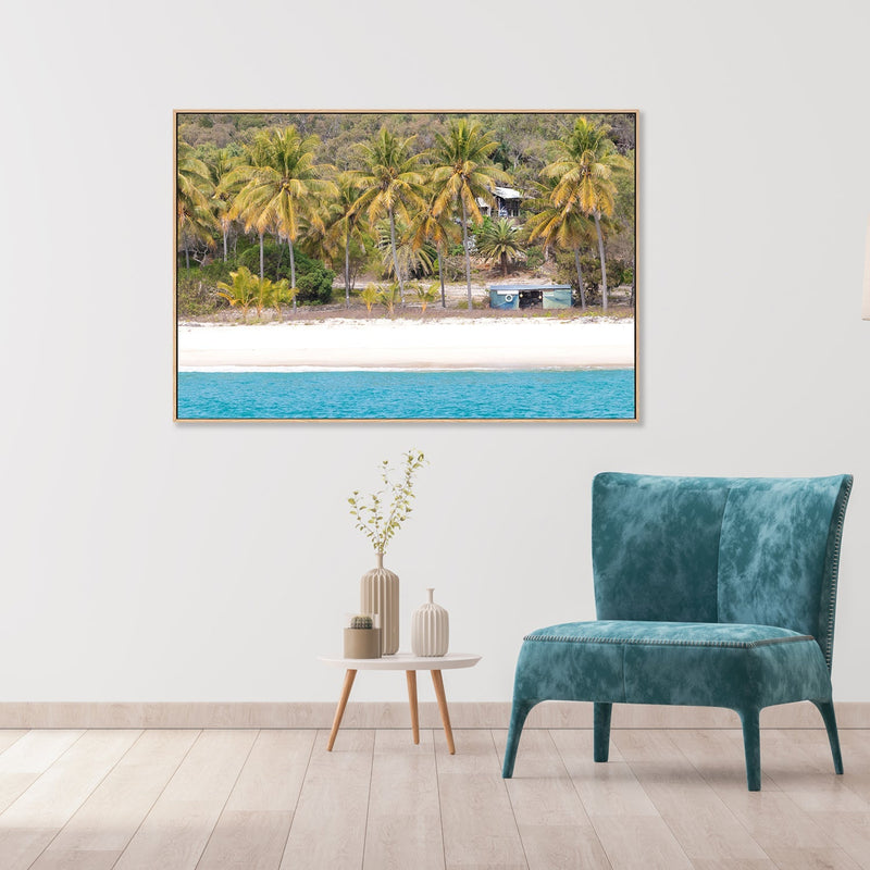 wall-art-print-canvas-poster-framed-Percy Palm, Middle Percy Island, Queensland , By Earth Sea & Me , By Earth Sea & Me-GIOIA-WALL-ART