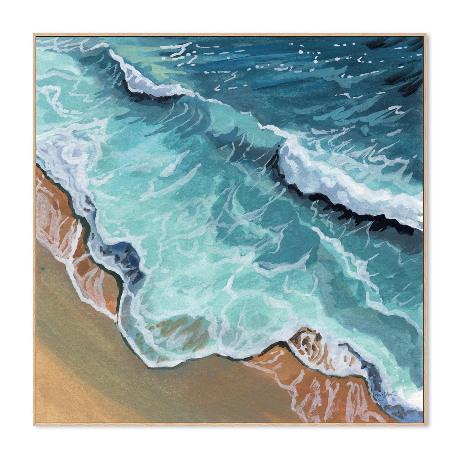 wall-art-print-canvas-poster-framed-Perfect Soothing Waves-4