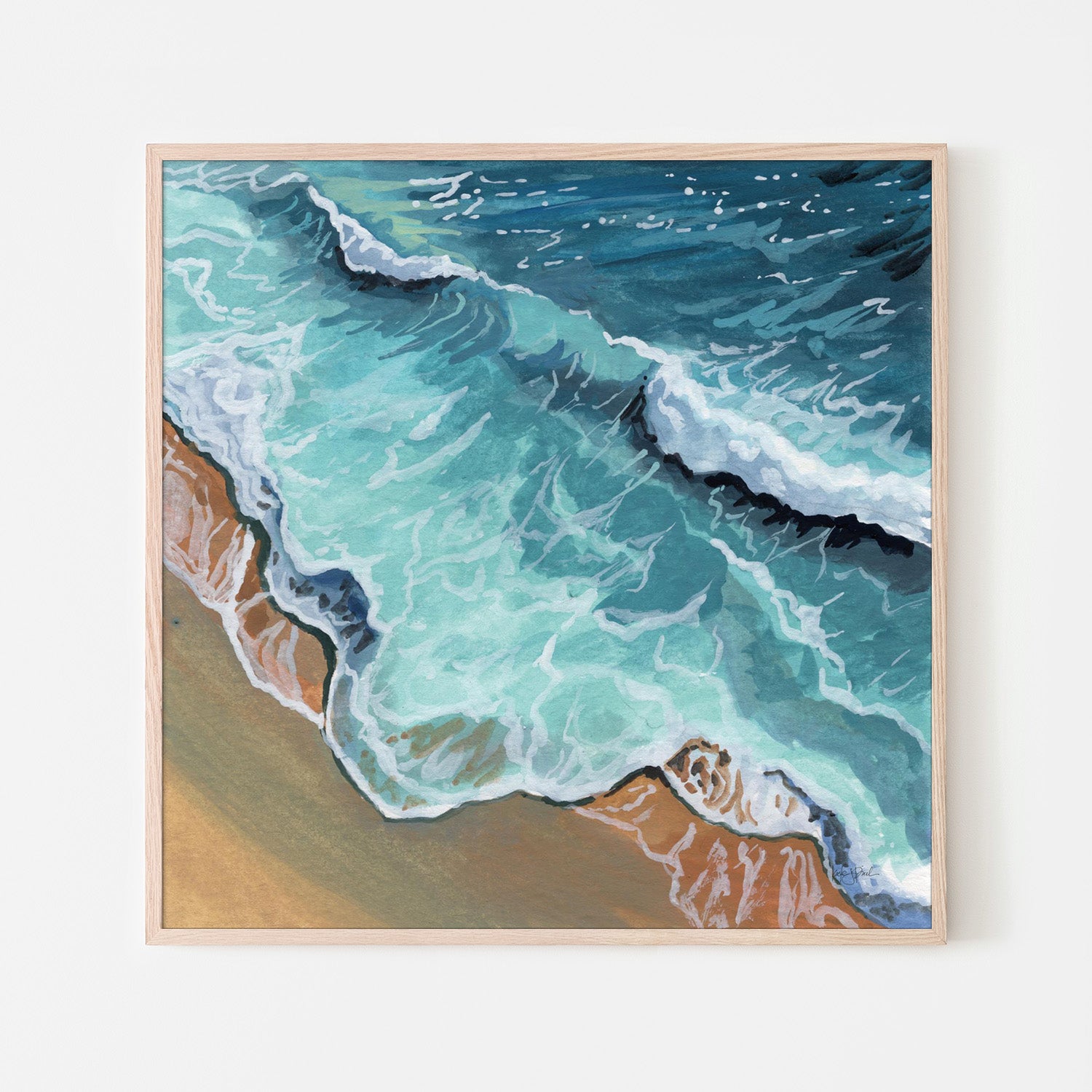 wall-art-print-canvas-poster-framed-Perfect Soothing Waves-6