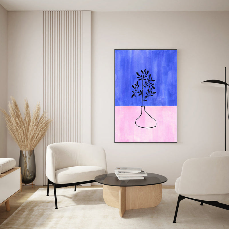 wall-art-print-canvas-poster-framed-Periwrinkle Vase , By Ejaaz Haniff-GIOIA-WALL-ART