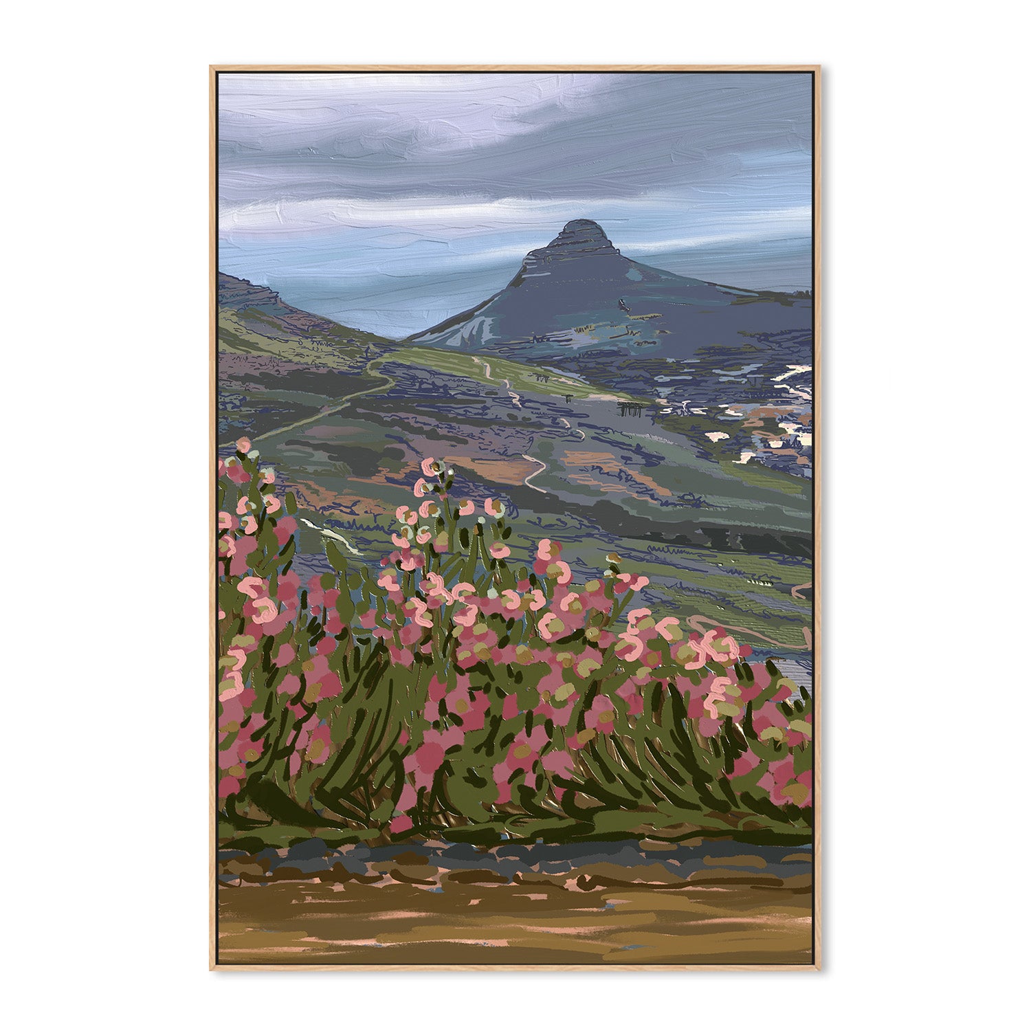 wall-art-print-canvas-poster-framed-Petals and Peaks, Cape Town, South Africa, 2024 , By Jenna Alheit-4