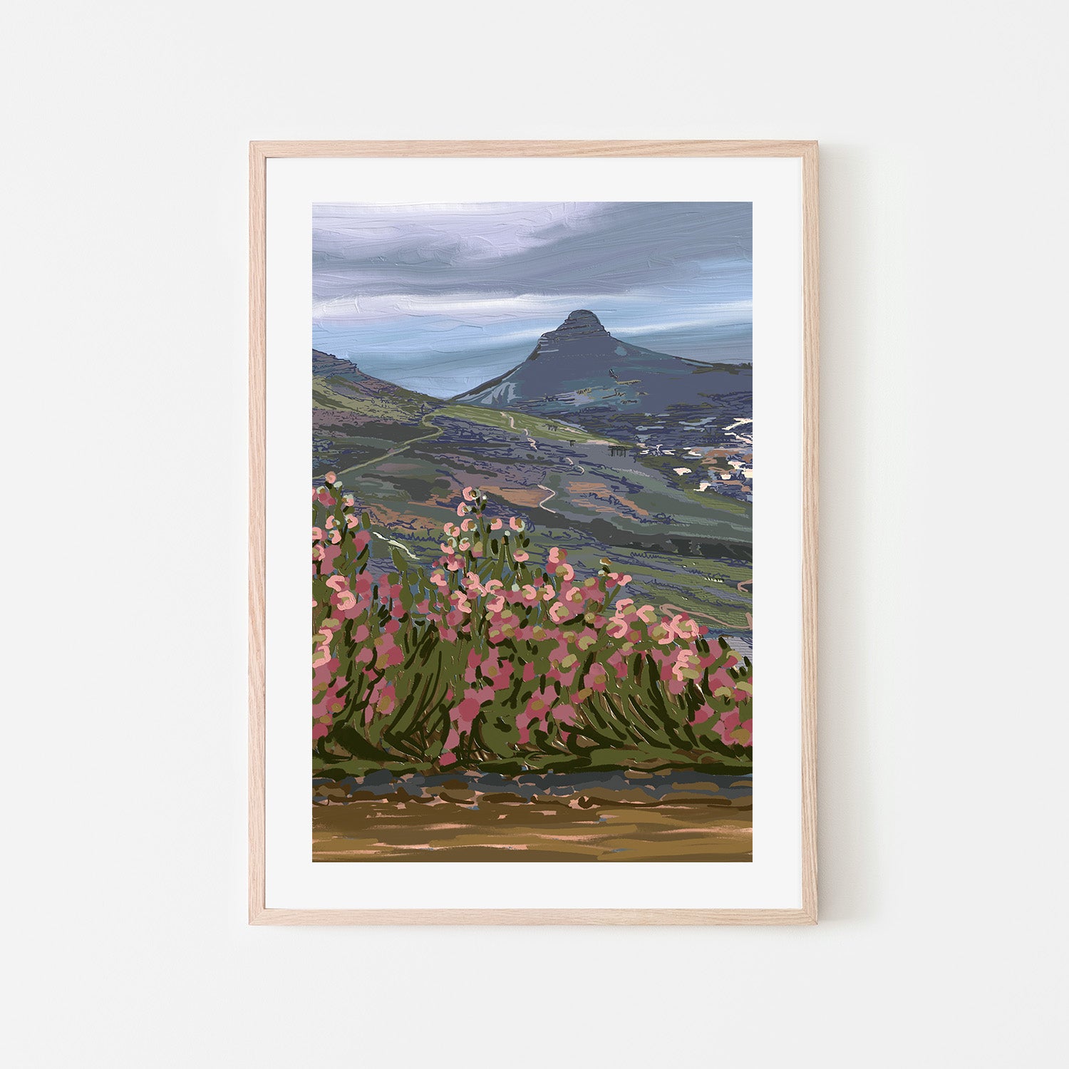 wall-art-print-canvas-poster-framed-Petals and Peaks, Cape Town, South Africa, 2024 , By Jenna Alheit-6