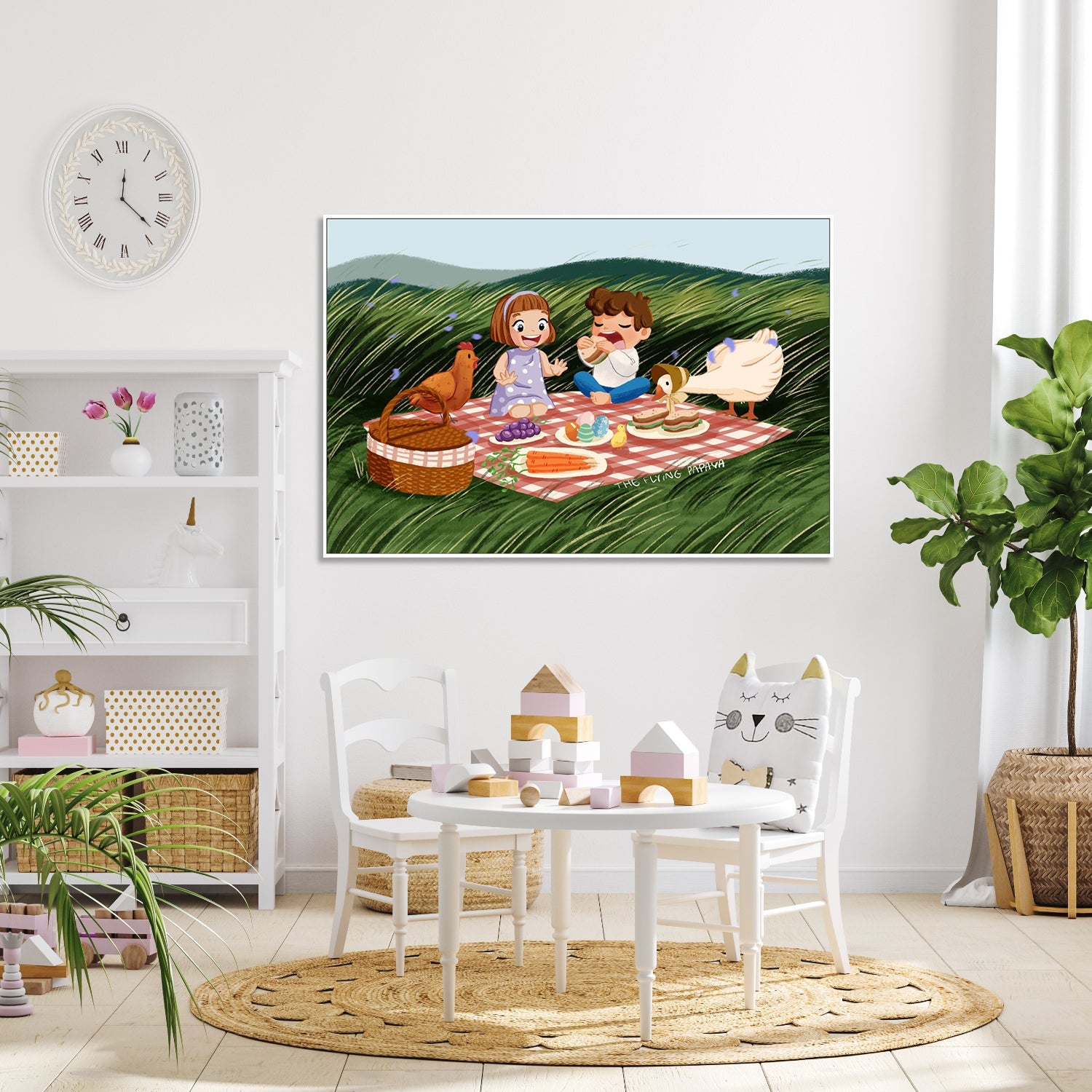 wall-art-print-canvas-poster-framed-Picnic , By The Flying Papaya-7