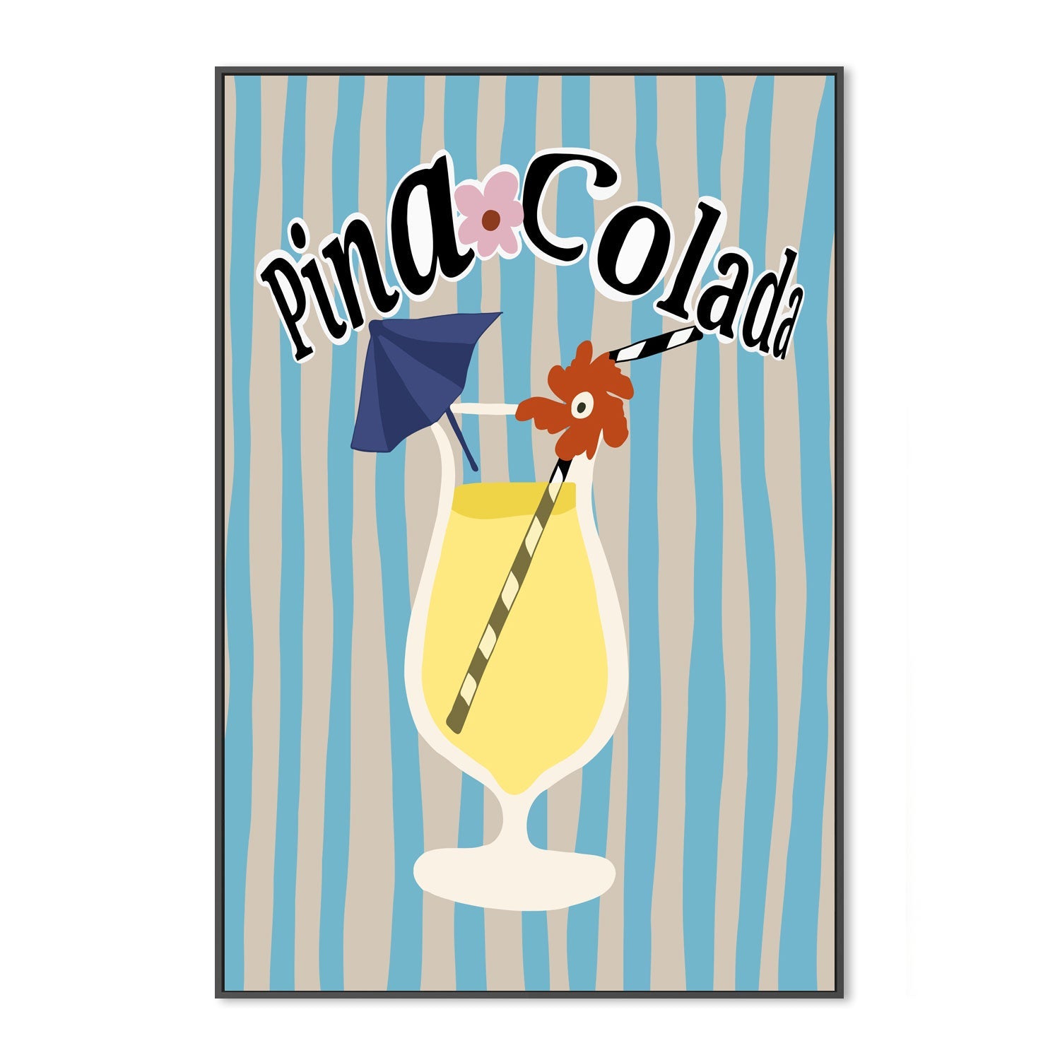 wall-art-print-canvas-poster-framed-Pina Colada , By Miho Art Studio , By Miho Art Studio-3