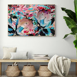 wall-art-print-canvas-poster-framed-Pink And Blue Protea-by-Gioia Wall Art-Gioia Wall Art