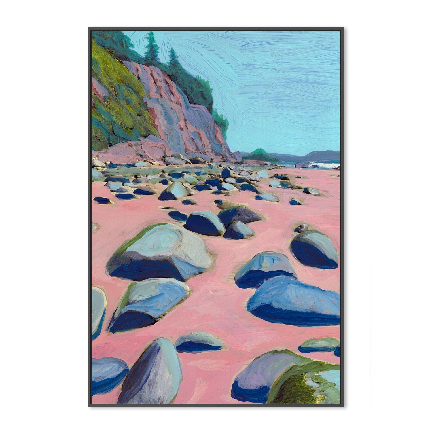 wall-art-print-canvas-poster-framed-Pink Bay , By Eleanor Baker-3
