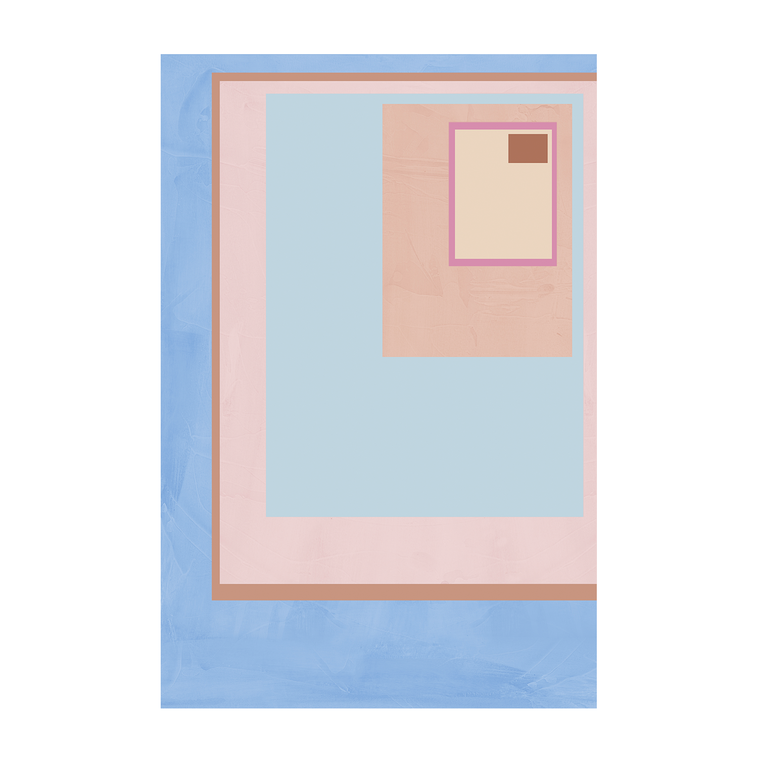 wall-art-print-canvas-poster-framed-Pink Block Colour, Style A & B, Set Of 2 , By JL Design-9