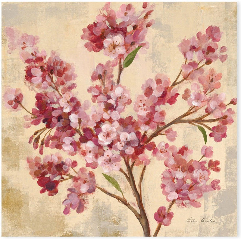 wall-art-print-canvas-poster-framed-Pink Cherry Branch, Style A-by-Silvia Vassileva-Gioia Wall Art