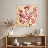 wall-art-print-canvas-poster-framed-Pink Cherry Branch, Style A-by-Silvia Vassileva-Gioia Wall Art