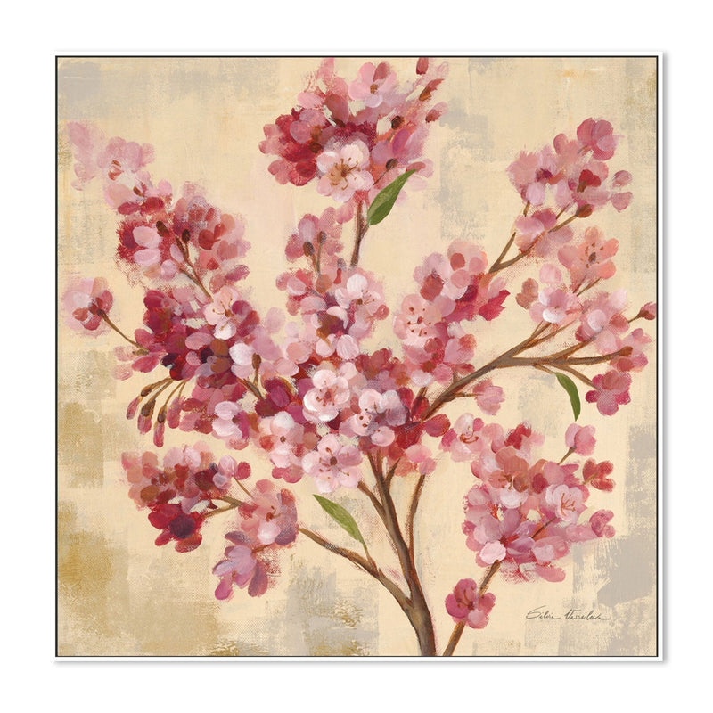wall-art-print-canvas-poster-framed-Pink Cherry Branch, Style A-by-Silvia Vassileva-Gioia Wall Art