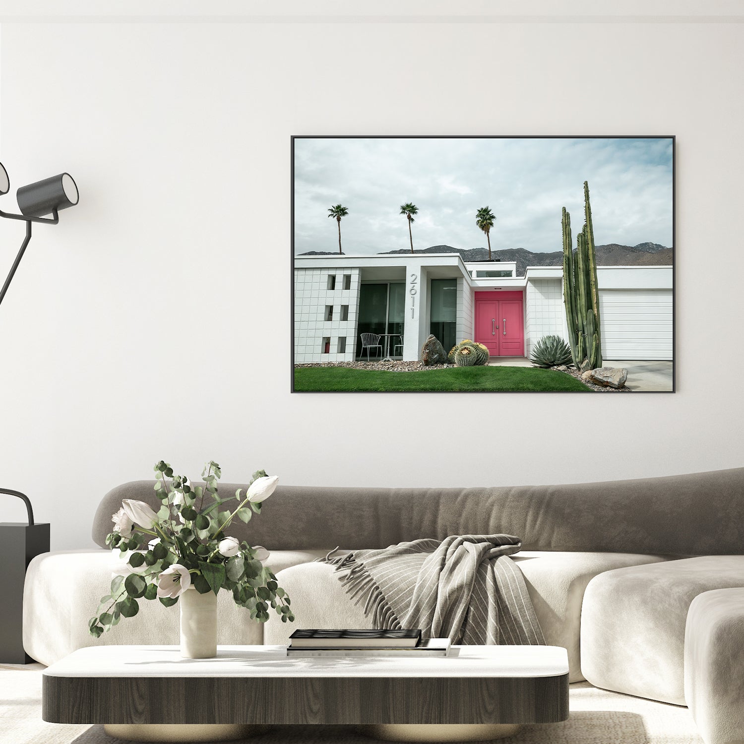 wall-art-print-canvas-poster-framed-Pink Door H , By Tricia Brennan-3