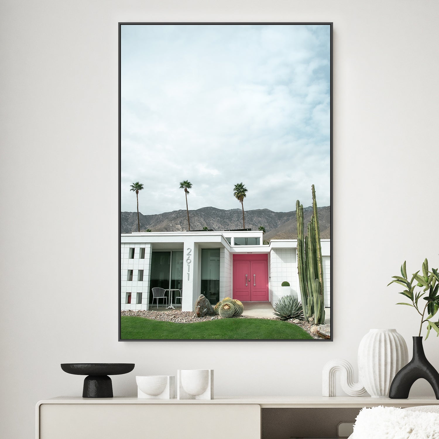wall-art-print-canvas-poster-framed-Pink Door V , By Tricia Brennan-3