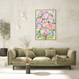 wall-art-print-canvas-poster-framed-Pink Geraniums, Style A , By Nadar Musa-GIOIA-WALL-ART