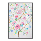 wall-art-print-canvas-poster-framed-Pink Geraniums, Style B , By Nadar Musa-GIOIA-WALL-ART