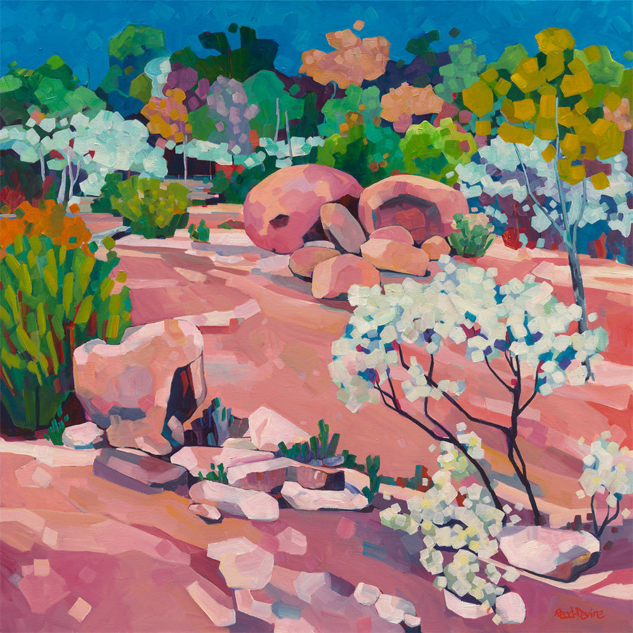 wall-art-print-canvas-poster-framed-Pink Granite-1