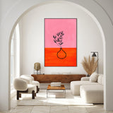 wall-art-print-canvas-poster-framed-Pink Mango Vase , By Ejaaz Haniff-GIOIA-WALL-ART