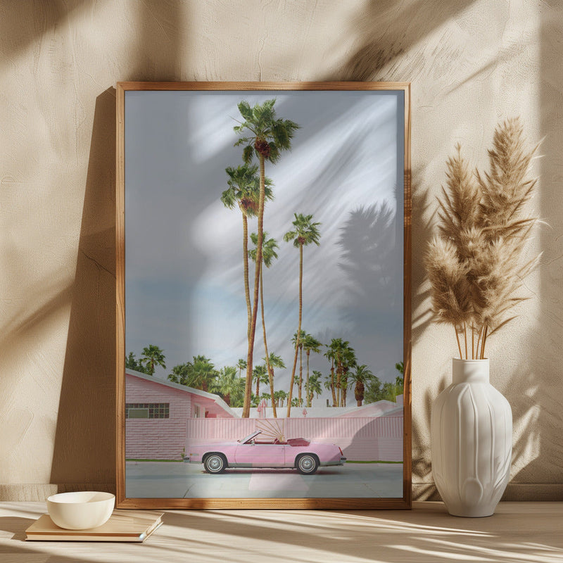 wall-art-print-canvas-poster-framed-Pink Palm Springs , By Bethany Young-2