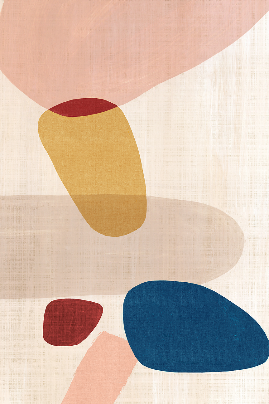 wall-art-print-canvas-poster-framed-Pink Pebbles, Style A , By Eva Watts-1