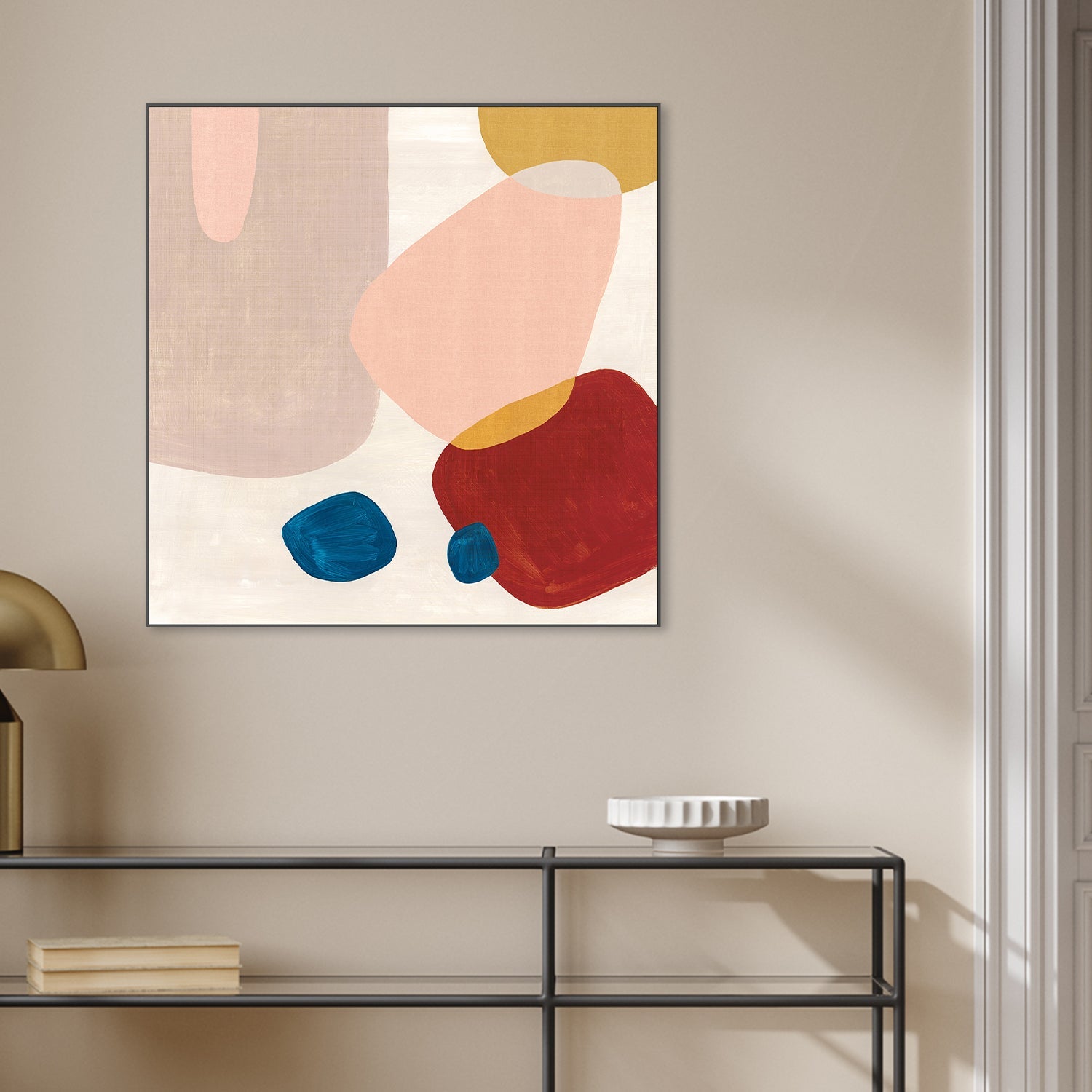 wall-art-print-canvas-poster-framed-Pink Pebbles, Style B , By Eva Watts-2