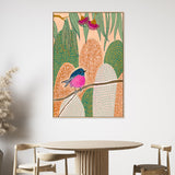 wall-art-print-canvas-poster-framed-Pink Robin , By Domica Hill-2