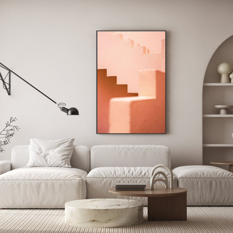 wall-art-print-canvas-poster-framed-Pink Stairs, By Raisa Zwart-GIOIA-WALL-ART