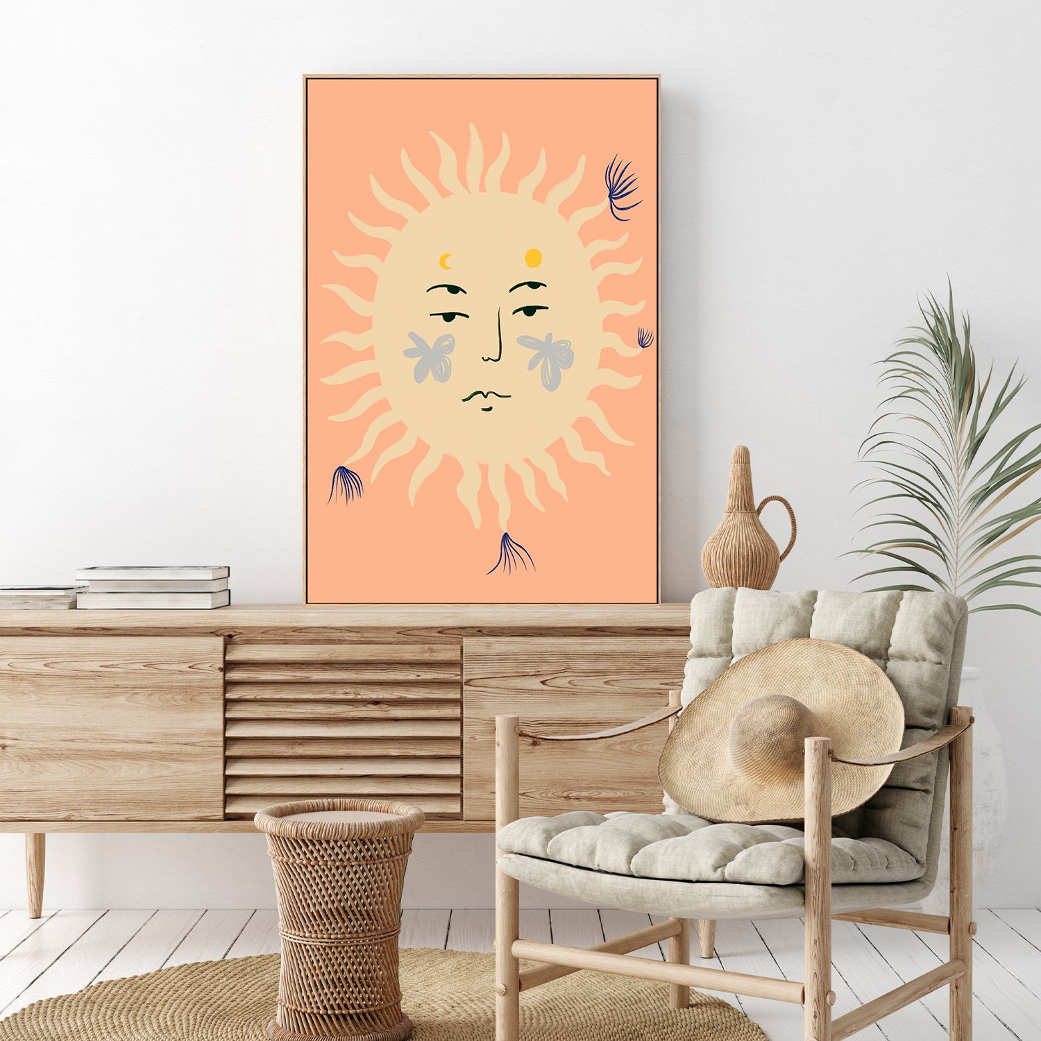 wall-art-print-canvas-poster-framed-Pink Sun , By Sandra Poliakov-7