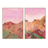 wall-art-print-canvas-poster-framed-Pink Sunset, Style A & B, Set Of 2 , By Alice Kwan-3