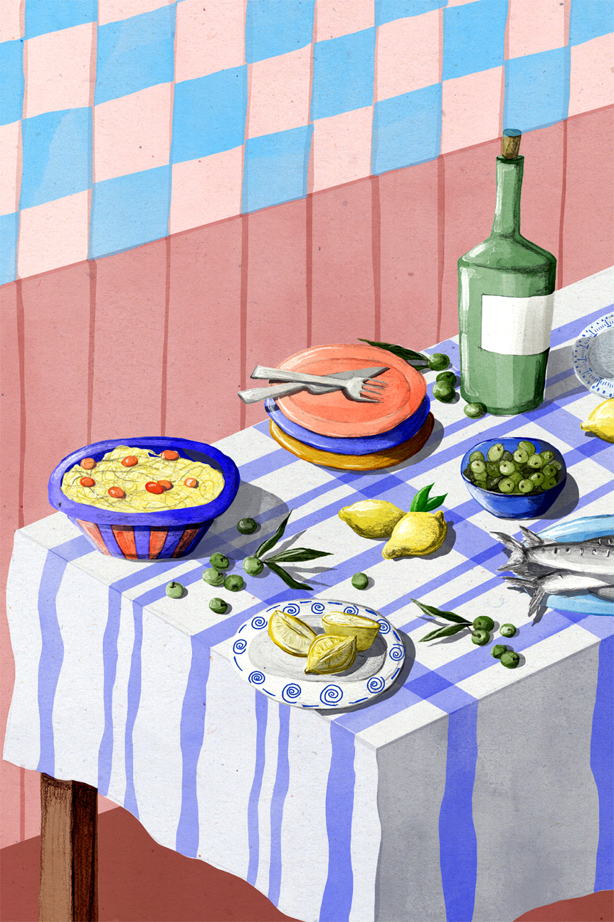 wall-art-print-canvas-poster-framed-Pink Tapas , By Eva Halfers-1
