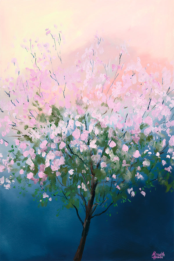 wall-art-print-canvas-poster-framed-Pink Trumpet Tree, Full File-1