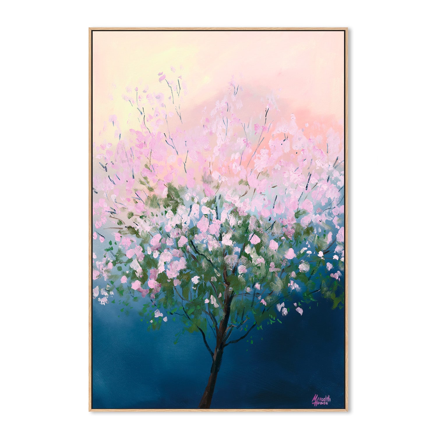 wall-art-print-canvas-poster-framed-Pink Trumpet Tree, Full File-4