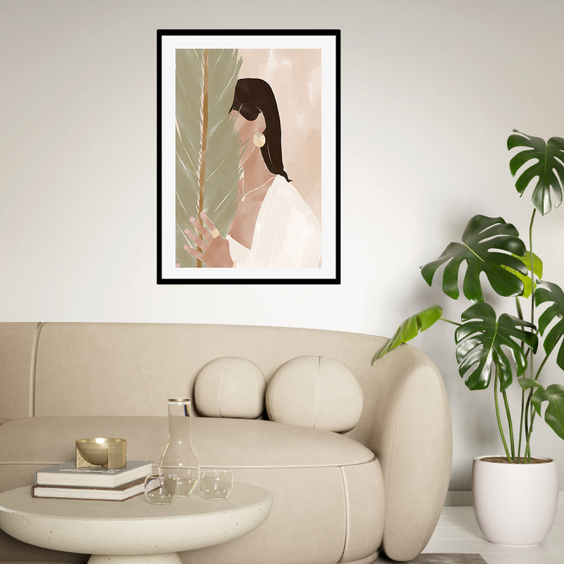 wall-art-print-canvas-poster-framed-Plant Girl , By Ivy Green Illustrations-GIOIA-WALL-ART