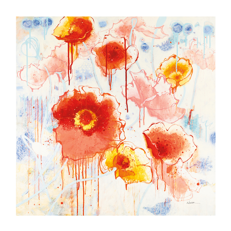 wall-art-print-canvas-poster-framed-Playing With Poppies , By Shirley Novak-1