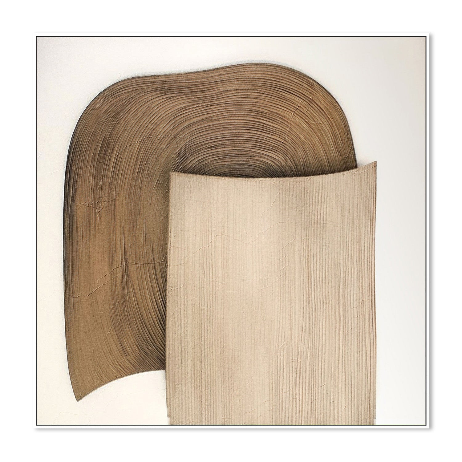 wall-art-print-canvas-poster-framed-Plissê Brown Tan, Style A , By Alma-5