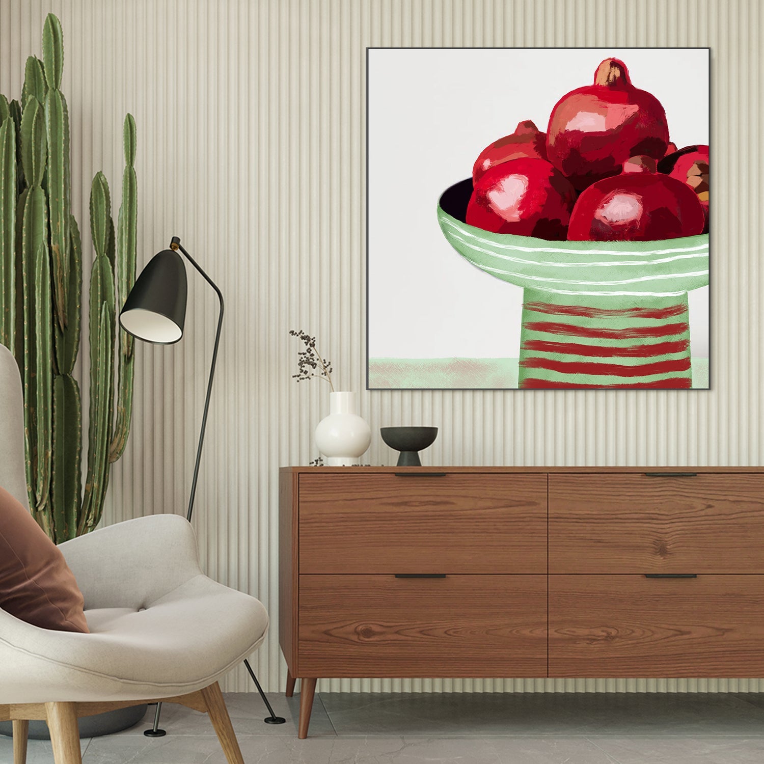 wall-art-print-canvas-poster-framed-Pomegranates Still Life, Style A , By Sharyn Bursic-2