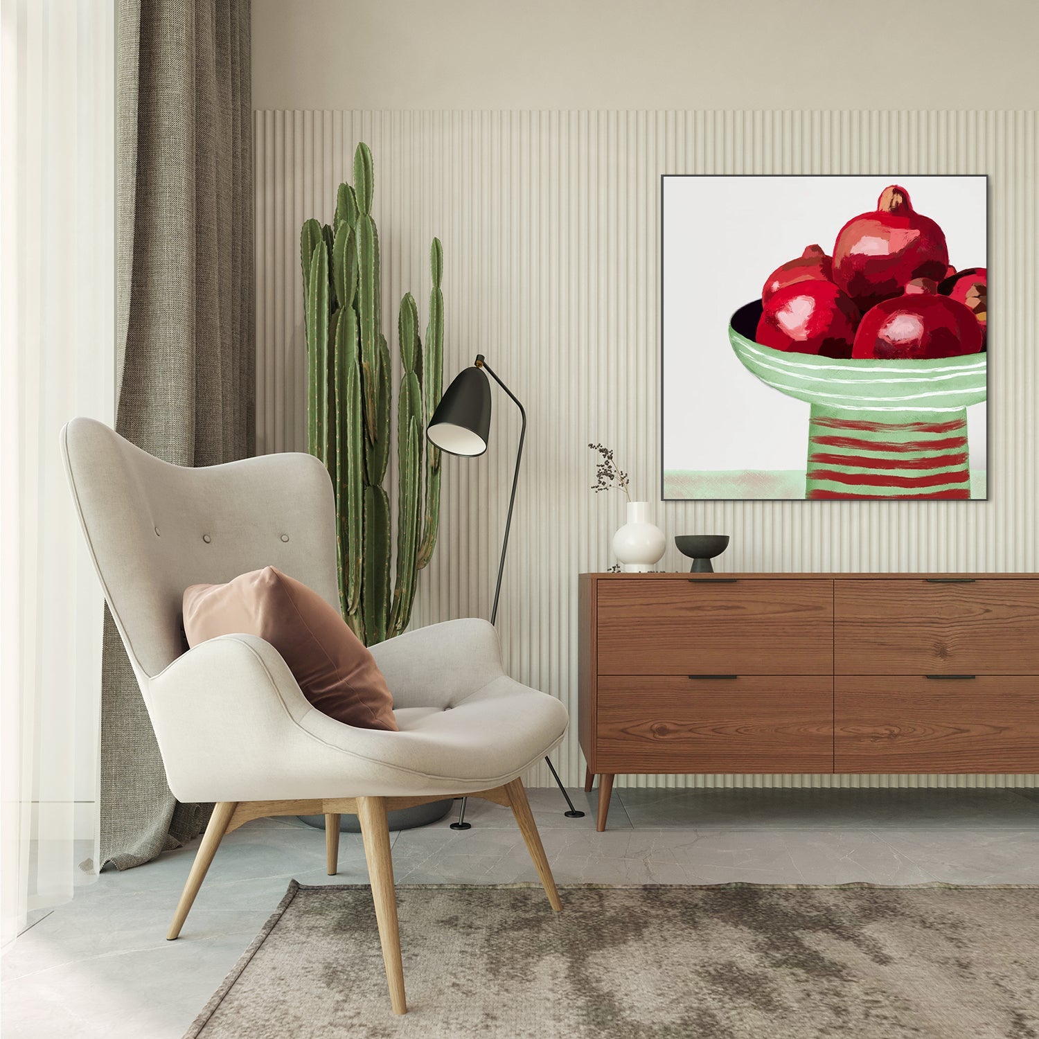 wall-art-print-canvas-poster-framed-Pomegranates Still Life, Style A , By Sharyn Bursic-7