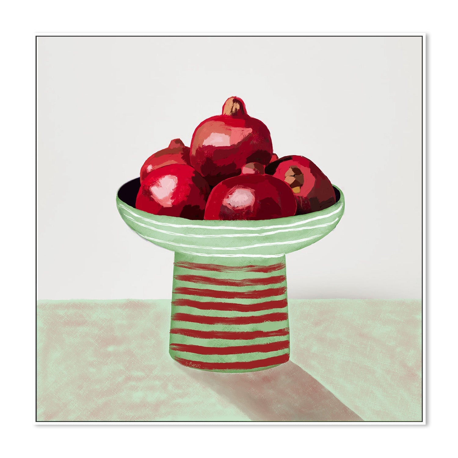 wall-art-print-canvas-poster-framed-Pomegranates Still Life, Style B , By Sharyn Bursic-5