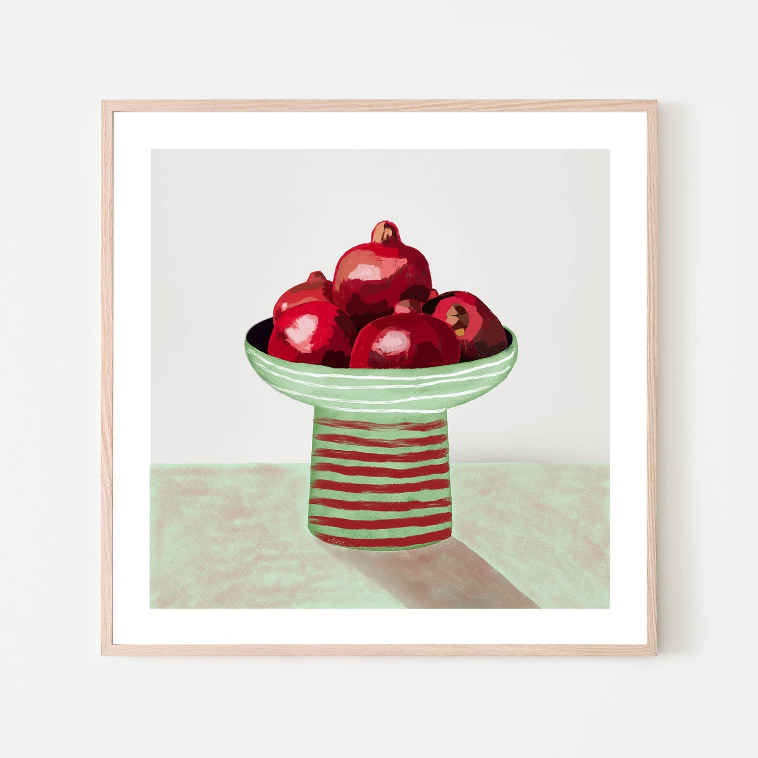 wall-art-print-canvas-poster-framed-Pomegranates Still Life, Style B , By Sharyn Bursic-6