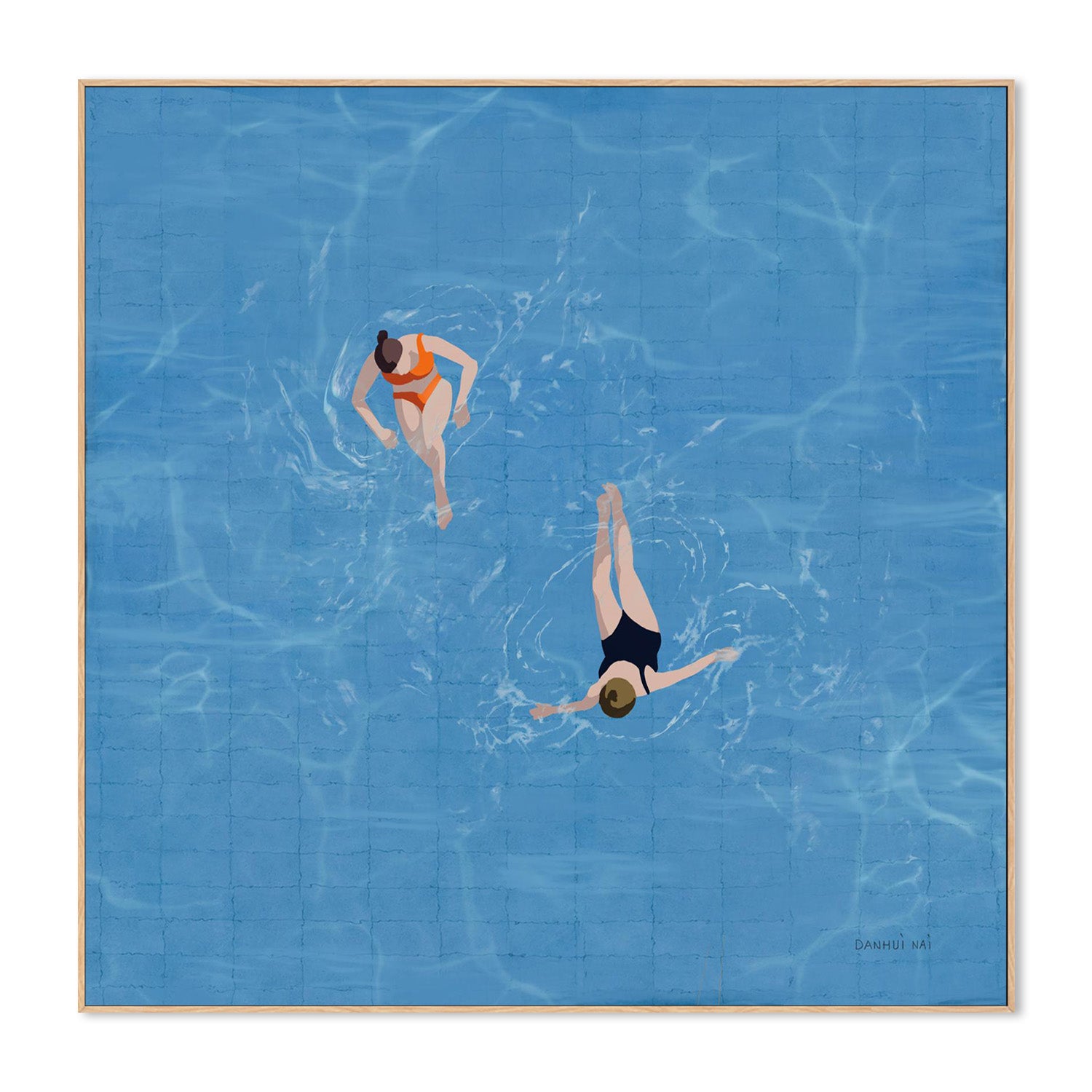 wall-art-print-canvas-poster-framed-Pool Fun, Style A-4
